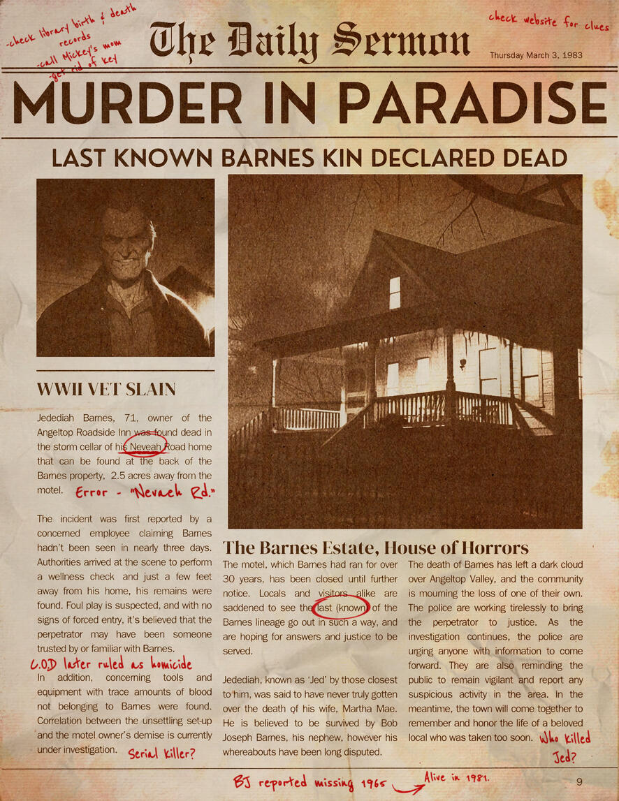 Serial Killer Jed Barnes death; 1983